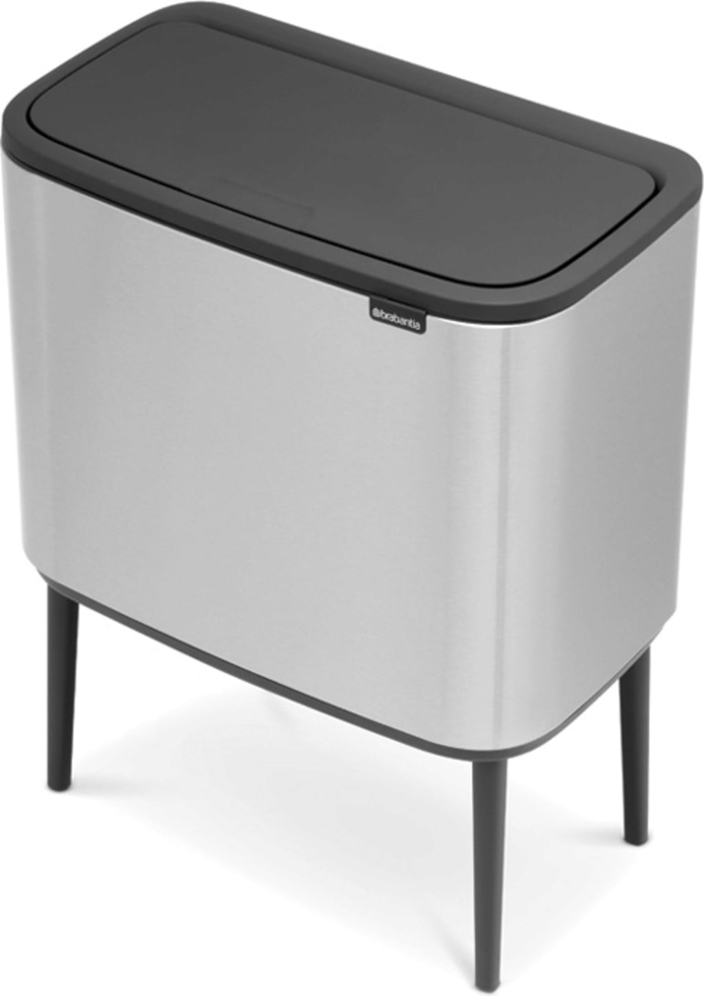 Brabantia Bo Touch Bin 3x11 L med 3 Plastinsatser - Matt Steel Fingerprint Proof
