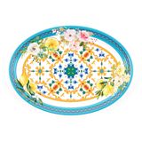 "Flower & Lemon" Oval Serving Bowl, Small