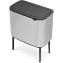 Brabantia Bo Touch Bin 11+23 Litres - Matt Steel Fingerprint Proof