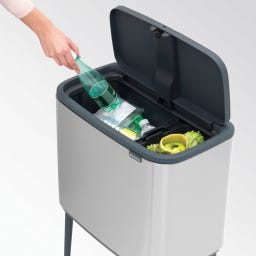 Brabantia Bo Touch Bin 11+23 Litres - Matt Steel Fingerprint Proof