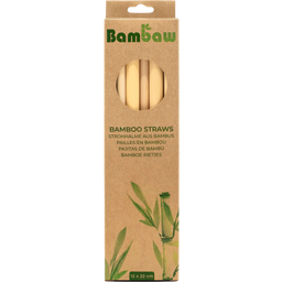 Bambaw Caja de Pajitas de Bambú - 12 unidades