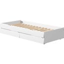 Flexa Ausziehbett WHITE mit 2 Schubladen