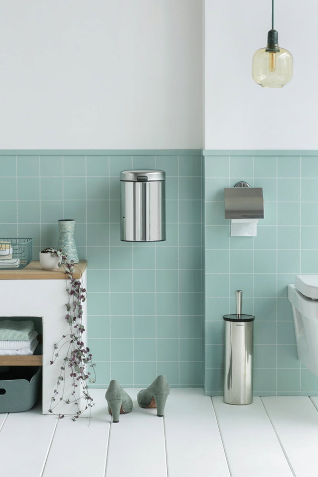 Brabantia Profile Toilettenbürstengarnitur - Brilliant Steel