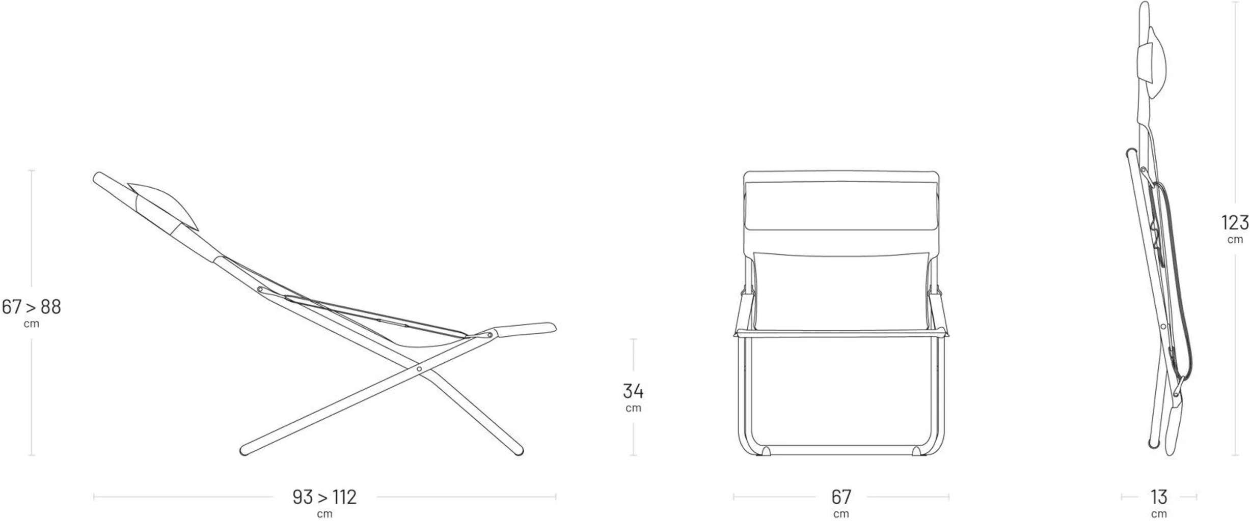 TRANSABED Deckchair - Natura, Ocean II