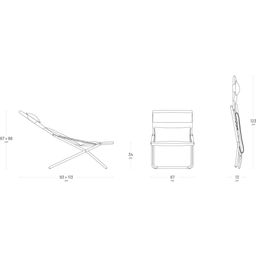 Lafuma TRANSABED Deckchair - Be Comfort® - Silver