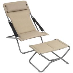 Lafuma TRANSABED Deckchair - Be Comfort® - Moka