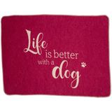 Haustierdecke, klein - Life is better with a dog