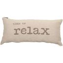 HAVANNA Cushion Cover with Filling - time to relax - Raw White
