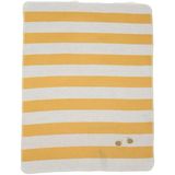 David Fussenegger JUWEL Baby Blanket - Stripes with Bees