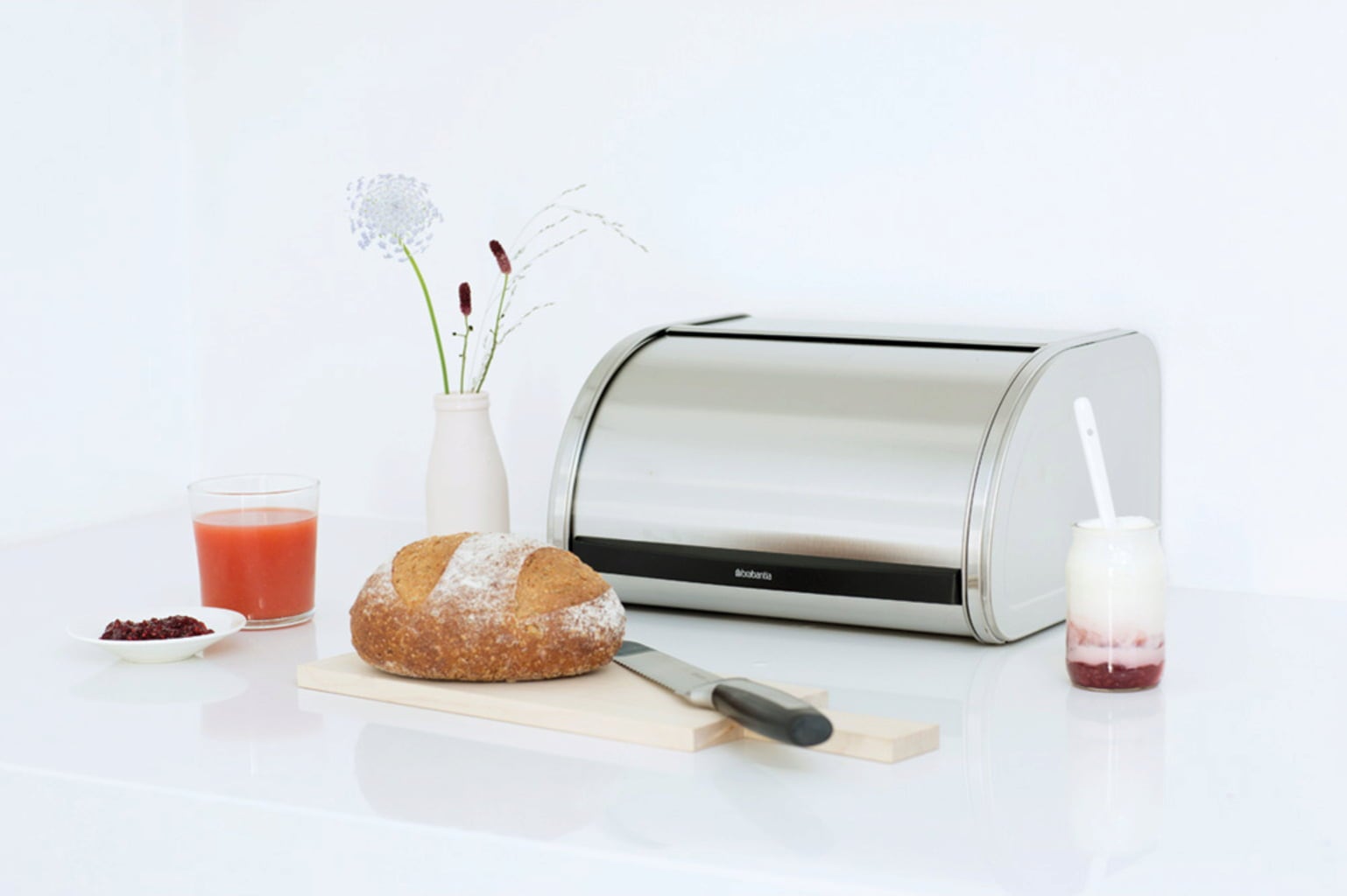 Brabantia Enkel Brödlåda - Matt Steel