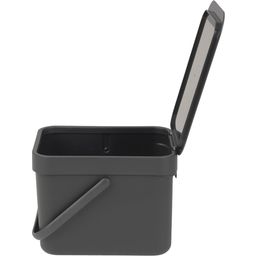 Brabantia Sort & Go 6 L Waste Bin - Grey