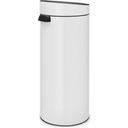 Brabantia Touch Bin New 30 L with a Plastic Liner - White