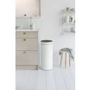 Brabantia Touch Bin New 30 L with a Plastic Liner - White