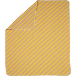 David Fussenegger JUWEL Babydecke - Diagonalstreifen - gelb