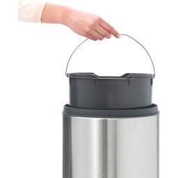 Brabantia Touch Bin New 30 L with a Plastic Liner - Matt Steel Fingerprint Proof