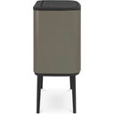 Brabantia Bo Touch Bin 36 L with Plastic Liner - Platinum