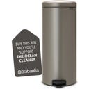 Brabantia Poubelle à Pédale Newicon 30L - Platinum