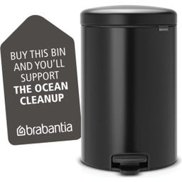 Treteimer Newicon 20 L mit Kunststoffeinsatz - Matt Black