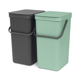 Brabantia Sort & Go - Pattumiera Integrata - 2 x 16 L