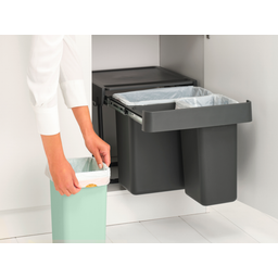 Brabantia Cubo de Basura Integrado - Sort & Go - 10 + 10 + 20 L