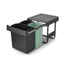 Brabantia Cubo de Basura Integrado - Sort & Go - 10 + 10 + 20 L