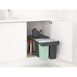 Brabantia Cubo de Basura Integrado - Sort & Go - 10 + 10 + 20 L