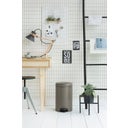 NewIcon - Pattumiera a Pedale 12 L con Inserto in Plastica - Platinum