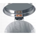 NewIcon - Pattumiera a Pedale 12 L con Inserto in Plastica - Matt Steel Fingerprint Proof