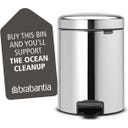 Brabantia NewIcon Pedaalemmer, 5 Liter - Brilliant Steel