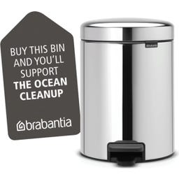 Brabantia NewIcon Pedaalemmer, 5 Liter - Brilliant Steel