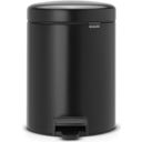 Treteimer Newicon 5 L mit Kunststoffeinsatz, Matt Black