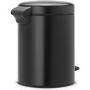 Treteimer Newicon 5 L mit Kunststoffeinsatz - Matt Black