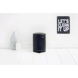 Treteimer Newicon 5 L mit Kunststoffeinsatz - Matt Black