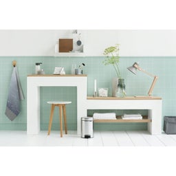 Treteimer Newicon 3 L mit Kunststoffeinsatz - Brilliant Steel