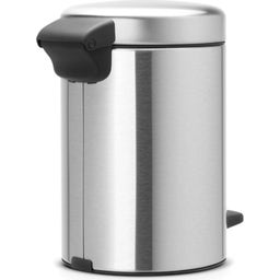 Cubo con Pedal Newicon, 3 Litros, con Cubo Interior de Plástico - Matt Steel