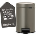 Brabantia NewIcon Pedaalemmer, 3 Liter - Platinum