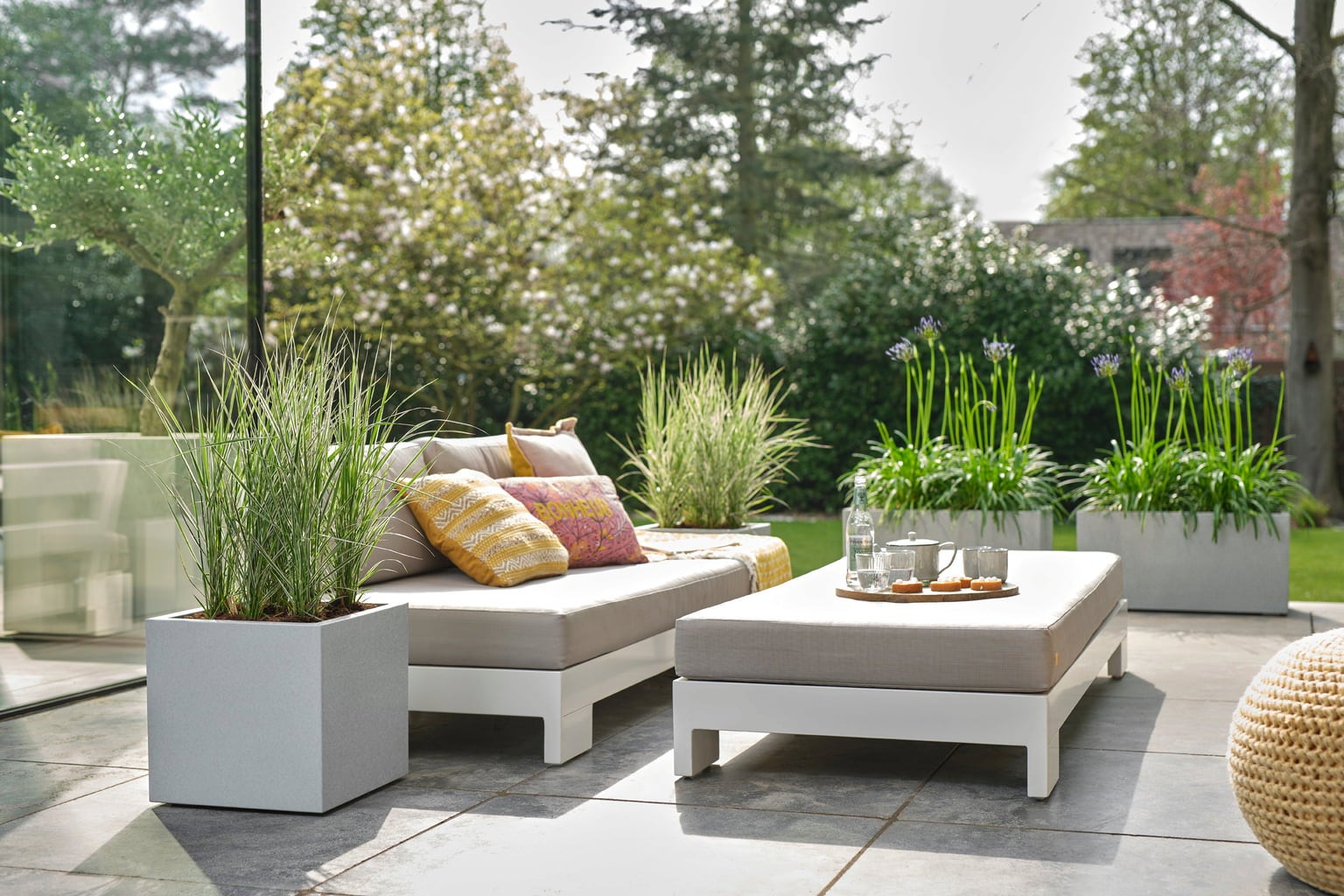 elho Pflanzkasten vivo next lang - 80 cm - living beton