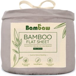 Bambaw Cozy Bambus Leintuch - 240x290 - Grey