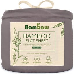 Bambaw Cozy Bambus Leintuch - 240x290 - Dark Grey