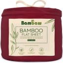 Bambaw Cozy Bambus Leintuch - 240x290 - Burgundy