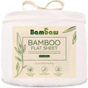 Bambaw Cozy Bamboo Flat Sheet - 270 x 290 cm - White