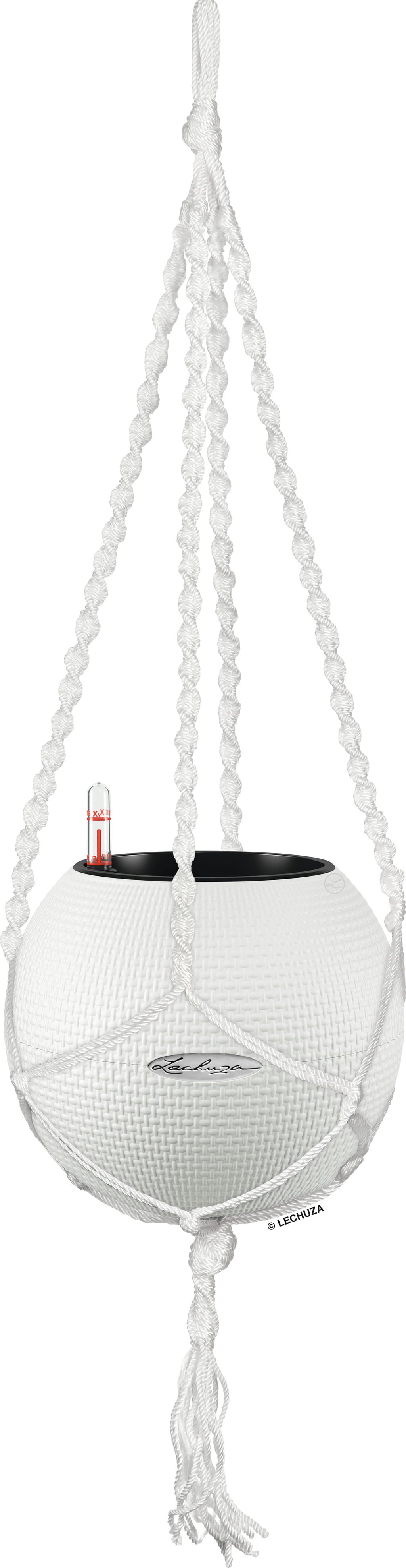 Lechuza PURO Color 20 + Macramé - White