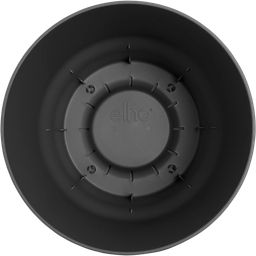 elho greenville round, 20 cm - nero