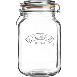 Kilner Square Clip Top Jar - 1.5 Liters