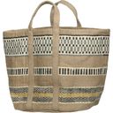 Chic Antique Jute Bag with Handle - Opal