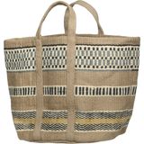 Chic Antique Jute Bag with Handle