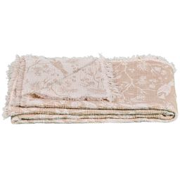 Star Home Muslin Throw - Fauna - Cream