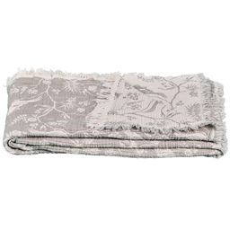 Star Home Muslin Throw - Fauna - Anthracite