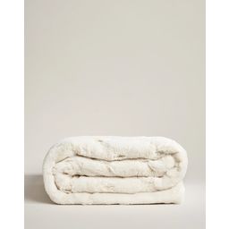 Star Home Rhombus - Faux Fur Throw - Cream