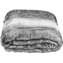 Star Home Jackal - Faux Fur Throw - Mottled grey